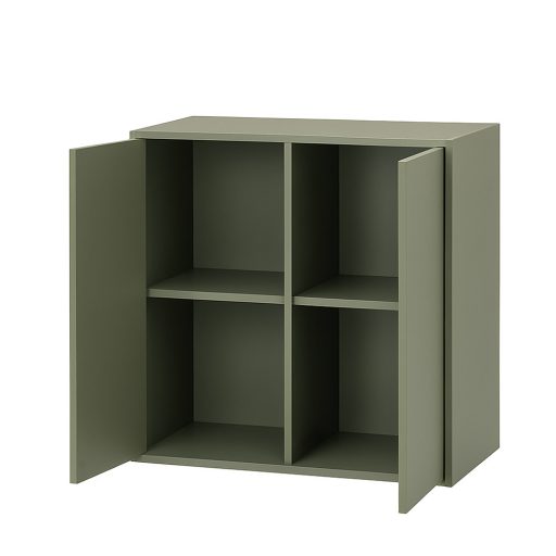 Boxie 2 ajtós fali szekrény 80x80x37 cm zöld