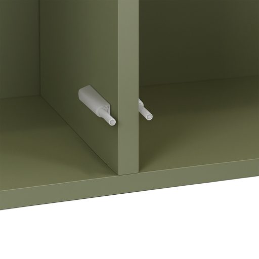 Boxie 2 ajtós fali szekrény 80x80x37 cm zöld