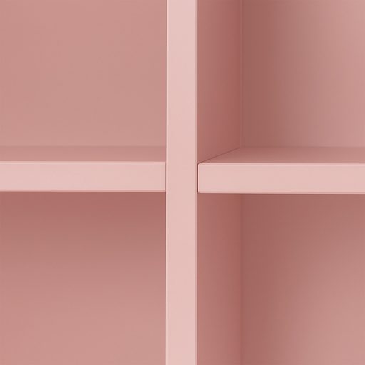 Boxie nyitott fali szekrény 80x80x37 cm pink