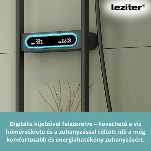 Tropic digitális zuhanyszett termosztátos csapteleppel