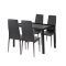 Nicole 4+1 étkező garnitúra fekete