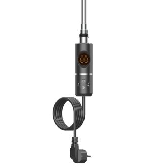   Elektromos fűtőpatron törölközőszárító radiátorhoz digitális hőfokszabályozóval 600W fekete