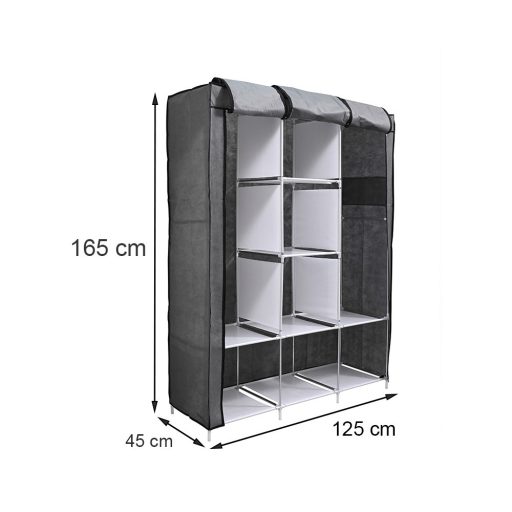 Gardróbszekrény LGSZ-04 szürke