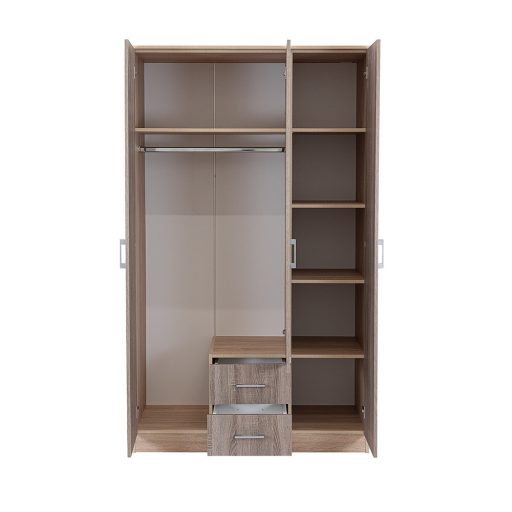 Miami gardróbszekrény 120x205 cm yorki tölgy-sonoma tölgy