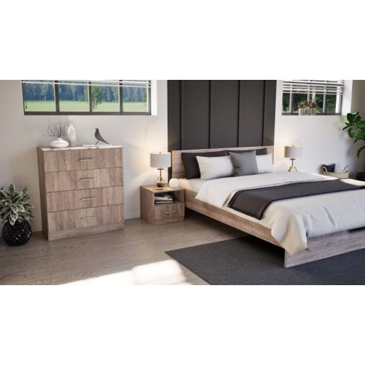 Miami komód 4 fiókos 80x92 cm yorki tölgy-yorki tölgy