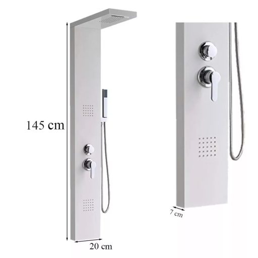 Malaga White hidromasszázs zuhanypanel