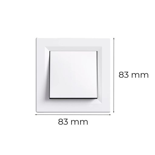 Nova egy áramkörös egypólusú kapcsoló 101 fehér kerettel