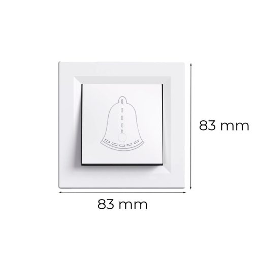 Nova csengő kapcsoló 101N fehér kerettel