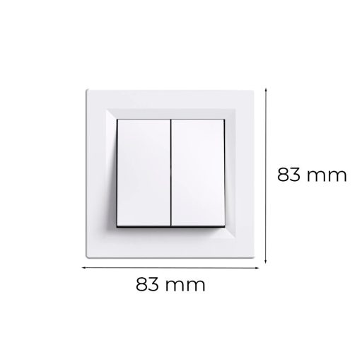 Nova csillárkapcsoló 105 fehér kerettel