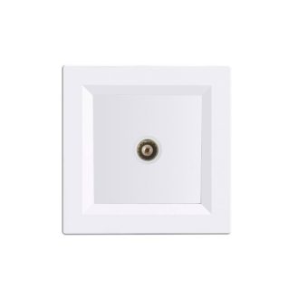 Nova TV csatlakozóaljzat fehér kerettel