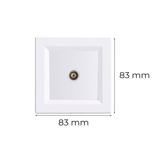 Nova TV csatlakozóaljzat fehér kerettel