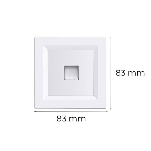 Nova UTP aljzat RJA-45 fehér kerettel