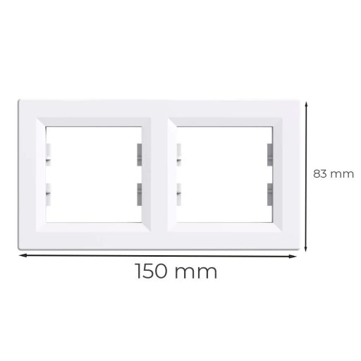 Nova kettes keret vízszintes fehér