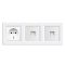 Nova III dugalj kettő UTP csatlakozóval fehér kerettel