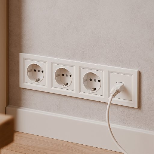 Nova IV három dugalj UTP csatlakozóval fehér kerettel