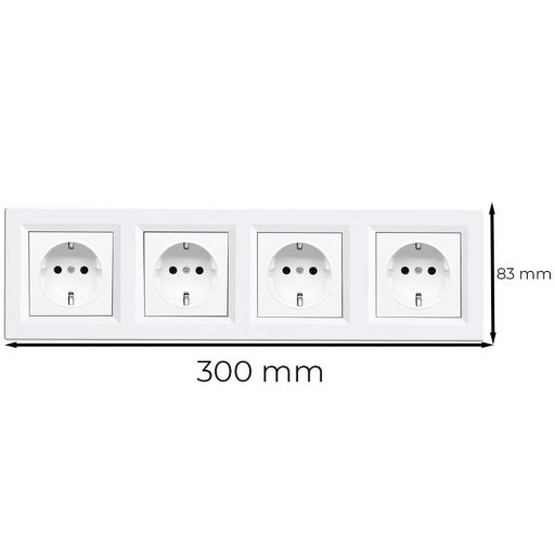 Nova IV négy dugalj fehér kerettel