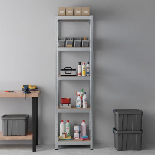 Nagy teherbírású polc 180x40x40 cm 150 kg króm