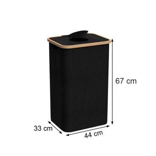 Szelektív palackgyűjtő 100l fekete