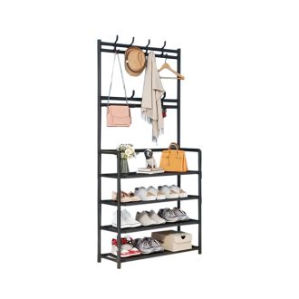 Előszobafal ruhaállvány LRA-02 fekete