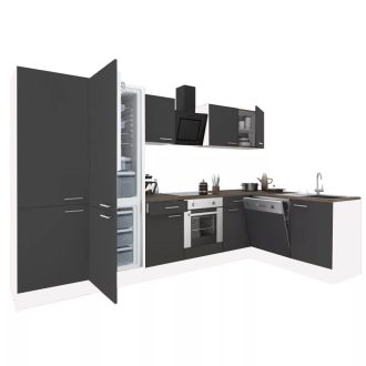   Yorki 340 sarok konyhabútor alsó sütős, alulfagyasztós hűtős kivitelben