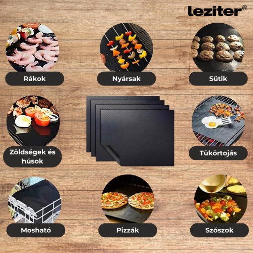 Teflonos grill sütőlap 4 DB