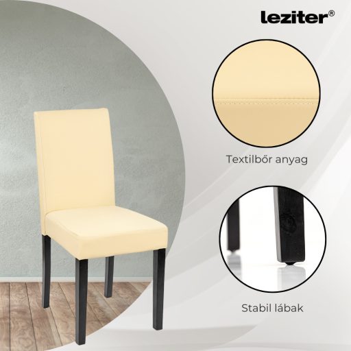 Cadiz 6+1 étkező garnitúra fehér-bézs