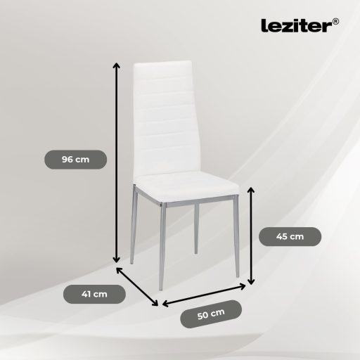 Mabel 4+1 étkező garnitúra fehér-szürke