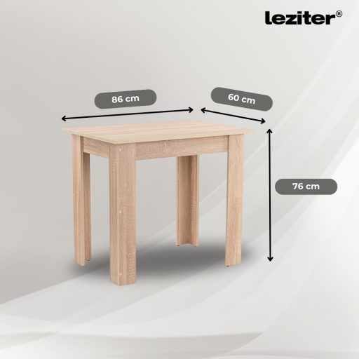 Leon 4+1 étkező garnitúra sonoma tölgy-bézs