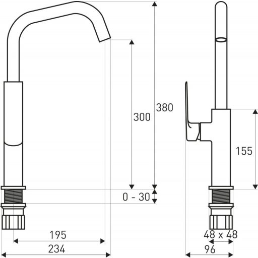Maroko 35 fekete-arany mosogató csaptelep