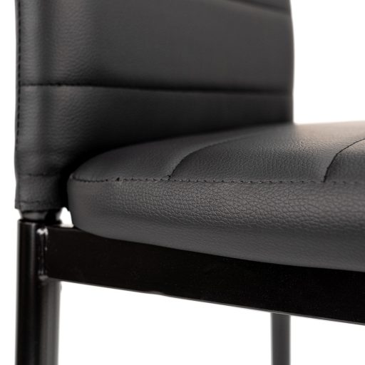 Tino NOVA Étkezőszék, fekete színben