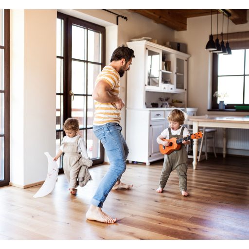 Fa Ukulele Gitár Gyerekeknek, 4 Nylon húr barna