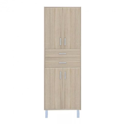 Nerva 60 magas szekrény 4 ajtóval, 2 fiókkal, sonoma tölgy