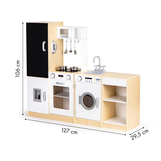 XXL fa gyerekkonyha led világítással