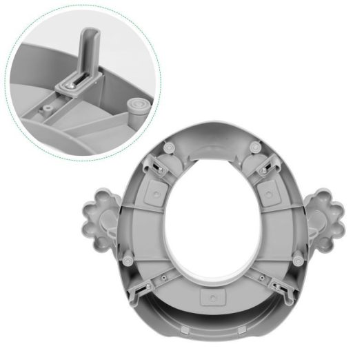 Wc szűkítő ülőke fülekkel puha párnával szürke