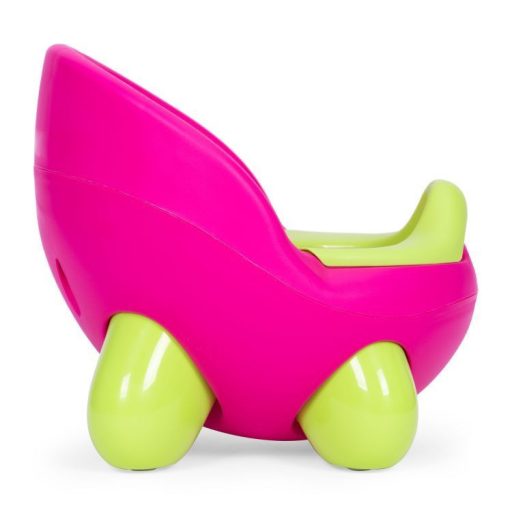 Bili kivehető betéttel, csúszásgátló lábakkal  rózsaszín-zöld