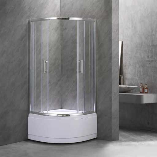 Spirit Deep 80x80 cm íves zuhanykabin zuhanytálcával