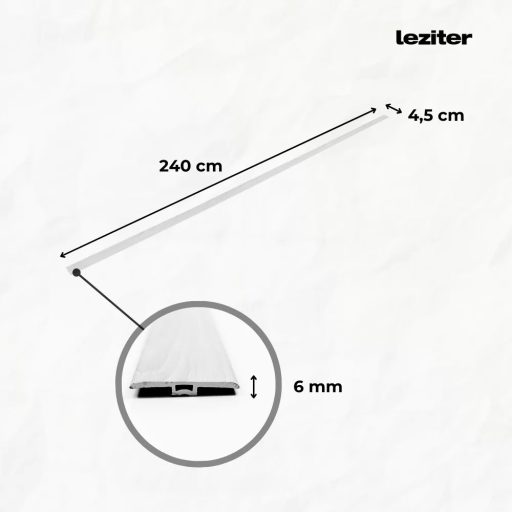 Vinyl SPC padló burkolatváltó Serona kőhatású homokszürke 2400x45x6 mm