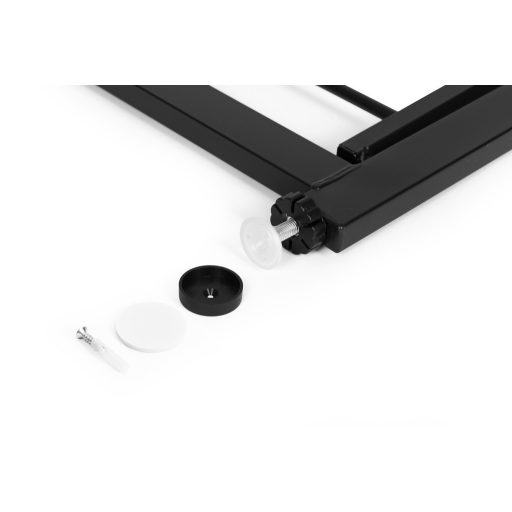 Biztonsági korlát 74-105 cm lépcsőkhöz és ajtókhoz fémből és fából fekete