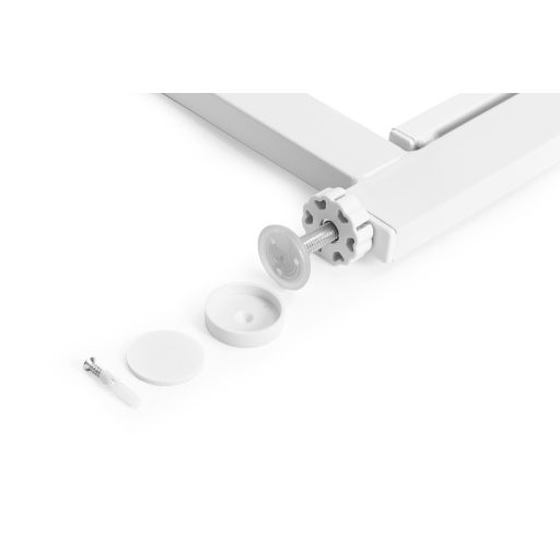 Biztonsági korlát 74-105 cm lépcsőkhöz és ajtókhoz acél fehér