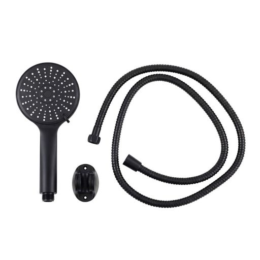 Lili 5 funkciós kézizuhany tömlővel tartóval fekete
