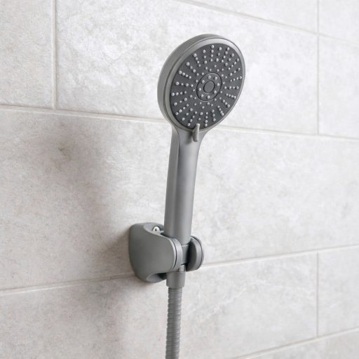 Lili 5 funkciós kézizuhany tömlővel tartóval szürke