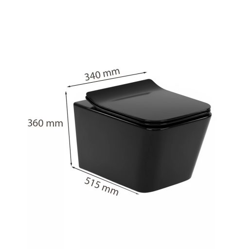 Tina fali rimless WC soft close ülőkével