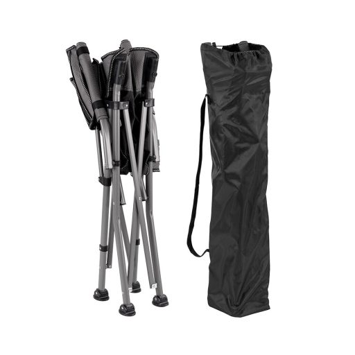 Leziter Comfort karfás horgász szék pohártartóval szürke