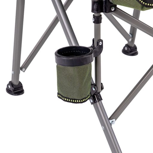 Leziter Comfort karfás horgász szék pohártartóval zöld