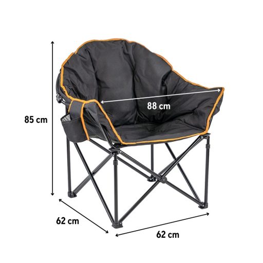 Leziter horgász fotel fekete